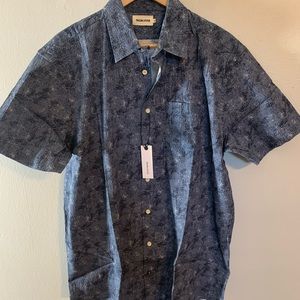Taylor Stitch The Short Sleeve California in Ocean Sketch XXL (46). NWT